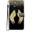 BLOTECH Cover per OPPO A78 5G Custodia Flip Caso in PU Pelle Portafoglio Cover a Libro Magnetic Buckle 3D Brillantini Glitters PU Leather Protettiva per OPPO A78 5G,Angel Wings