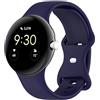 PKQTOP Cinturino per Google Pixel Watch 3 45mm, Sport Bracciali Silicone Cinturini di Ricambio per Google Pixel Watch 4 45mm