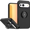 XINYEXIN Custodia per Google Pixel 11/Pixel 11 Pro/Pixel 10/10 Pro | Cover con Supporto Anello, Rotazione 360°, Antiurto, Antigraffio, Finitura Opaca Semitrasparente, Nero
