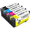 DOUBLE D T40D1-T40D4 per Epson T40D1-T40D4 Cartucce per SureColor SC-T2100 | Elevata resa per pagina, compatible con SureColor SC-T3100 SC-T3100M MFP SC-T3100N SC-T5100 SC-T5100M SC-T5100N(1BK/1C/1M/1Y)