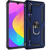 Jiajihua Custodia Compatibile con Xiaomi Mi 9 Lite/Mi A3 Lite/Mi CC9 [Hard PC+TPU] Cavalletto magnetico 2 in 1 per auto Blue
