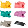 NQEUEPN 5 Pezzi Protezioni per Cavi Elettrici da Animali, Carino Risparmiatori per Cavi USB Coccodrillo, Coniglio, Leone Protezione per Cavi di Ricarica per la Maggior Parte dei Cellulari e iPad