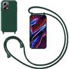 GoodcAcy Cover con Collana per Xiaomi Redmi Note 12 5G,Custodia Silicone Liquido con cordini,Custodie con Regolabile Collana Antiurto AntiGraffio Case con Laccio Tracolla per Xiaomi Poco X5,Verde