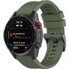 GIOPUEY Cinturini Compatibile con COROS VERTIX 2/2S, Morbido Silicone Cinturino [Resistente all'Usura] [Traspirante] - Army Green