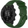 GIOPUEY Cinturini Compatibile con Suunto Core 2, Morbido Silicone Cinturino [Resistente all'Usura] [Traspirante] - Dark Green