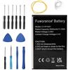 Fuworance Batteria compatibile con ASUS ZenFone Selfie Limited Edition, 2 Laser ZE551KL, 6.0 Dual SIM LTE, ZE601KL, ZE600KL, ZE551KL, ZE551KL, ZE500CL, ZD551KL, Z011D, Z00UD Telefono