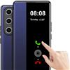 Nshkeji Custodia per Samsung Galaxy S23 Ultra 5G Cover Clear View [Touchscreen View] per Samsung S23 Ultra Custodia Morbida View Flip Extra Sottile Pelle Antiurto Case Cover Clear View (Blu)