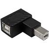 Duttek Adattatore USB B 2.0, cavo adattatore USB 2.0 di tipo B, adattatore USB B 2.0 ad angolo retto da maschio a femmina per stampante cavo di prolunga corto per stampante, scanner, HDD mobile e