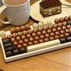 SOLIDEE Keycaps PBT Double Shot Profilo SA Set 175 Tasti,Copritasti Tastiera Meccanica,Thick PBT Keycaps per Switch Cherry MX,con Tastiere Meccaniche Layout 60% 65% 75% TKL 100%(Coffee)