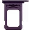 YuYue Electronic Sostituzione dello slot del supporto della scheda SIM 2X singolo compatibile con iPhone 14 Pro/iPhone 14 Pro Max plus viola