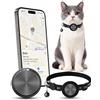 Middle Rabbit Collare GPS Gatto per iOS, Compatibile con Dov'è, Senza Abbonamento | Localizzatore Bluetooth leggero; senza SIM; per gattini, casa, giardino e viaggi; configurazione rapida