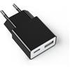 SCHITEC Adattatore di ricarica USB da 10 W, ultra sottile e compatto, con 2 porte USB-C e USB-A, 5 V/2 A, compatibile con iPhone, lettori eBook, spazzolini elettrici, lettori MP3 e smartphone, colore