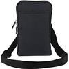 MXFDOKD Borsa a Tracolla Smartphone, Borsello Porta Cellulare da Uomo, 6.9 Verticale Borsetta Telefono Piccolo Cellulare Sacchetto di Crossbody Pochette Wristlet Con Tasca Zipper Moschettone