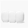 Google Wifi Pro - Wi-Fi 6E Sistema domestico affidabile con velocità elevata e copertura per tutta la casa Mesh router neve, 3-Pk