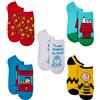 Peanuts Women's Snoopy 5 Pack No Show Socks Casual Sock