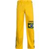 JL Sport Autentico Pantaloni Brasileiana Capoeira Arti Marziali degli Uomini (Giallo con Bandiera Brasileiana)