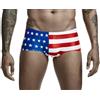GFM Slip da nuoto da uomo, motivo bandiera britannica Union Jack (SWM-UJ-A)