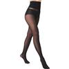ARMOROSE Collant indistruttibili a vita alta per controllo della pancia da donna, resistenti agli strappi, cavallo a T semi velato 40D, nero, Large