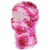 Malaxlx Cappello all'uncinetto da donna con orecchie di gatto, berretto invernale a righe, cappello da volpe morbido vintage gotico grunge berretti
