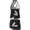 HANXIULIN Costume Modellante Intero Costumi da Bagno Sexy da Appendere al Collo Costumi da Bagno Separati Bikin Conservatore da Appendere al Collo Bikini Costumi Bagno Interi Bambina
