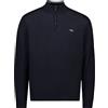 PAUL & SHARK 14311148-050 Pullover Half-Zip in Lana Merino con Logo Shark Ricamato Blu Navy Regular Fit (IT, Testo, 3XL, Regular, Regular, Blu)