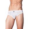 marcLuis - Slip Realizzato in soffice Cotone Mercerizzato a Vita Alta, Confezione da 6 Pezzi, Colore: Bianco, Taglia : XXL