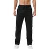 HOEREV Lino Cotone Pantaloni Pantaloni Disegno Stringa Cerniera