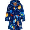 Baogaier Accappatoio Bambino Flanella Vestaglia con Cappuccio 7-8 Anni, Blu