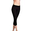 JADEA 3 Leggings Pantacollant Capri Donna 4266 Morbido Cotone Elasticizzato, Nero, S