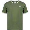 Slazenger Uomo Tipped T-Shirt Casuale Comoda Sportiva Top Iced Aqua S