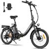 AZMA Bici Elettrica Pieghevole,20 Bici Elettrica Uomo Donna da 36V20.8Ah/15Ah Batteria Rimovibile,7-Gang Ebike da per MTB & Spiaggia
