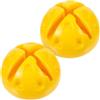 Zerodeko 2 Pezzi Base Gialla in ABS per Palo Allenamento Calcio e Basket, | Accessorio Versatile per Allenamento Calcio e Basket, Struttura Resistente, Adatta a Palo, Uso Stabile