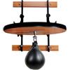 LeeQinersw Attrezzatura da Speed Ball Pera Piattaforma Supporto Parete Struttura in Acciaio Legno E Pu con Montaggio a Muro E per Colpi, style to 8