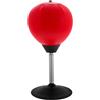 SUPVOX Palla da Boxe da Tavolo Mini Desktop Ventosa per Adulti | Allenamento di Reazione su Scrivania, Coordinazione Occhio Mano, Rivestimento in Pu Nero, Base in Acciaio