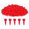 Runzefeng Confezione da 100 tee da golf in plastica, 21 mm, Red Castle | Piccoli tee da golf corti per campo di guida e pratica, in plastica rossa brillante per una configurazione costante della