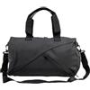 FytStycale Borsone con Tracolla Compatto, 37 × 20 × 23 Cm, Nero, Nero, Idrorepellente | Multifunzionale, Borsa da Palestra con Portascarpe, Resistente, Borsone con Tasca Laterale in Rete, per Viaggi Brevi