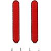 RobotCleanix Copertura for pneumatici for ruote anteriori e posteriori - Decorazione a guscio protettivo for mozzo con striscia di sicurezza notturna riflettente compatibile con Xiaomi Pro2 / 1S / M365(Red)
