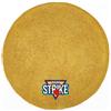 MMSTRIKE Super assorbente, double face, in pelle, tappetino per la pulizia delle palle da bowling, anti-graffio, per la rimozione dell'olio, rotondo, morbido, colore: giallo