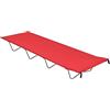 Drillkyn Lettino da campeggio, 180 x 60 x 19 cm, in robusto tessuto Oxford e acciaio, pieghevole e portatile, con struttura in alluminio, leggera e stabile, per esterni, trekking, festival, tenda e