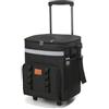 MFMEXUL Frigorifero Portatile, Nero | Maniglia Telescopica Estensibile, Borsa Frigo Trolley, Struttura Pieghevole Salvaspazio, per Spiaggia, Famiglie