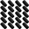 DEARMAMY 20 Pezzi Salvapunte in Gomma Nero 9,5mm per Stecca da Biliardo | Protezione per Punta, Facile da Riporre, Previene Usura e Graffi, per Casa e Bar, Accessorio Nero