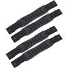 GATHINESS 4 Pezzi Maniglia per Kayak, Soft Strap Handle in PVC e Nylon Nero, Compatibile, Resistente all'Usura, Installazione Rapida, per Canoa e Paddle Board