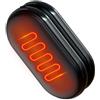 Generic Scaldamani ricaricabili - Lega di alluminio ABS 8x4.3x2.8cm 3.15x1.69x1.1in | Design portatile 2 in 1 con batteria integrata da 2000 mAh e 3 impostazioni di calore, scaldamani con ricarica USB per