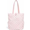 Baoblaze Borsa Sportiva Borsa Tennis Borsa Racchette Borsa Palestra con Tasche Laterali per Borraccia E Smartphone in Poliestere Adatta a Trasporto a Mano, Multicolore, Scacchi Rosa