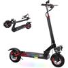 PLAYBIK 10 Pollici Monopattino Elettrico con Motore da 500 W, Autonomia 35-50 km, Batteria da 48 V 15 Ah, Skateboard Elettrici Carico Massimo 120KG, Monopattino Elettrico Modalità a 3 Velocità