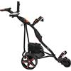 BeeGon Golf Carrello Elettrico da Golf GT-S500T PRO Nero Rosso con Batteria al Piombo da 33 Ah, Accessori Inclusi
