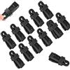 HEKOBAG 16 Pezzi Tarp Clip per Tende Clip per Teloni di Fissaggio Morsetti per Teli da Campeggio Antivento Clip per Telone Morsetti Teloni per Tende da Sole, Baldacchini, Roulotte Caravan (Nero)