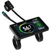 Generic Misuratore di ricambio per cruscotto per configurazione di conversione bici elettrica 24-72, display a colori, lettura della velocità della batteria, controller, cavo connettore, guida