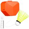 AUTSUPPL Trainer Badminton Singolo Controllo Remoto, Velocità Regolabile | Nylon e Lega di Ferro, Accessori Inclusi Telecomando e Volano Colore Casuale