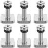 Homoyoyo 6 Pezzi Vite per Tavola da Surf M5 in Acciaio Inox Testa a Croce | Fissaggio Stabile e Preciso, Finitura Argento, Design Liscio, per Accessorio Tavola e Controllo